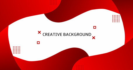 Red Creative Background Vector Design 