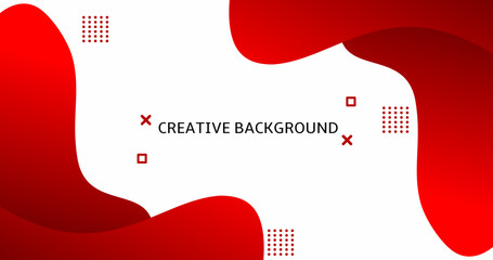Red Creative Background Vector Design 
