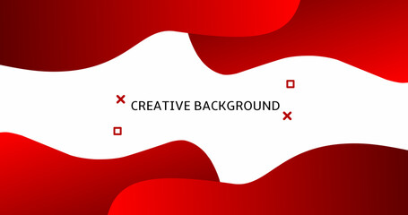 Red Creative Background Vector Design 