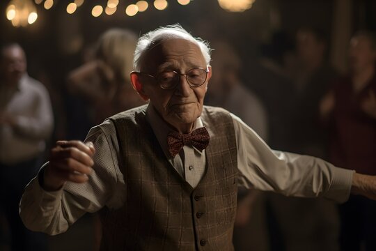 Old man dancing