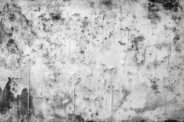 a black and white wall with a black and white paint splatter. Generative Ai