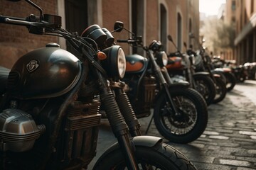 Motorbikes from Andorra. Generative AI