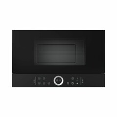 Modern microwave oven on a pristine white background, 3D rendered