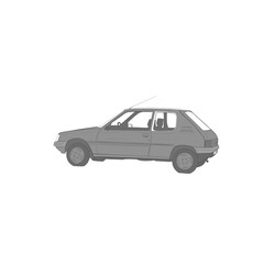 Fototapeta premium car isolated on white background lines 