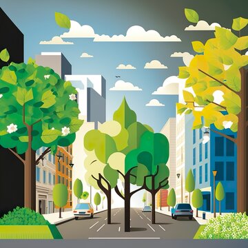  "Grüne Stadt: Nachhaltigkeit in der städtischen Landschaft"