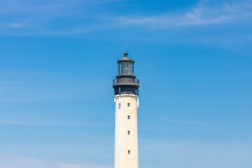 Lighthouse of Biarritz on a sunny day of summer in France