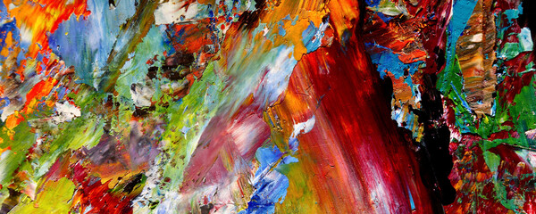 Colorful abstract background wallpaper. Modern motif visual art. Mixtures of oil paint. Trendy hand painting canvas. Wall decor and Wall art prints Idea. 3D Texture. Art object	
