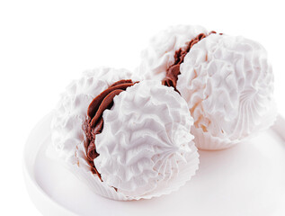 White zephyr isolated on white background