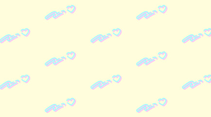 Retro Heart Graphic Wallpaper⭐︎