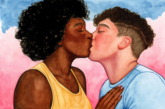 Kissing – Queer – Love is Love – Pride