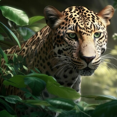 Obraz premium Preciosa imagen de vivos colores de tus compañeros mas fieles, los animales, disfruta de ella y de su tierna mirada