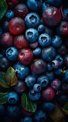 blueberries in the market