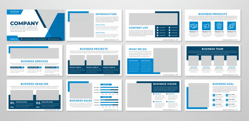 minimalist presentation template with modern concept and minimalist layout use for business profile and product catalog