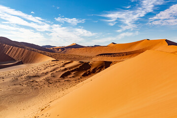 Fototapeta na wymiar Sand dunes, Namib Desert, Namibia