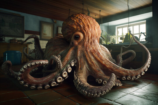 octopus in the cabin
created using generative Al tools