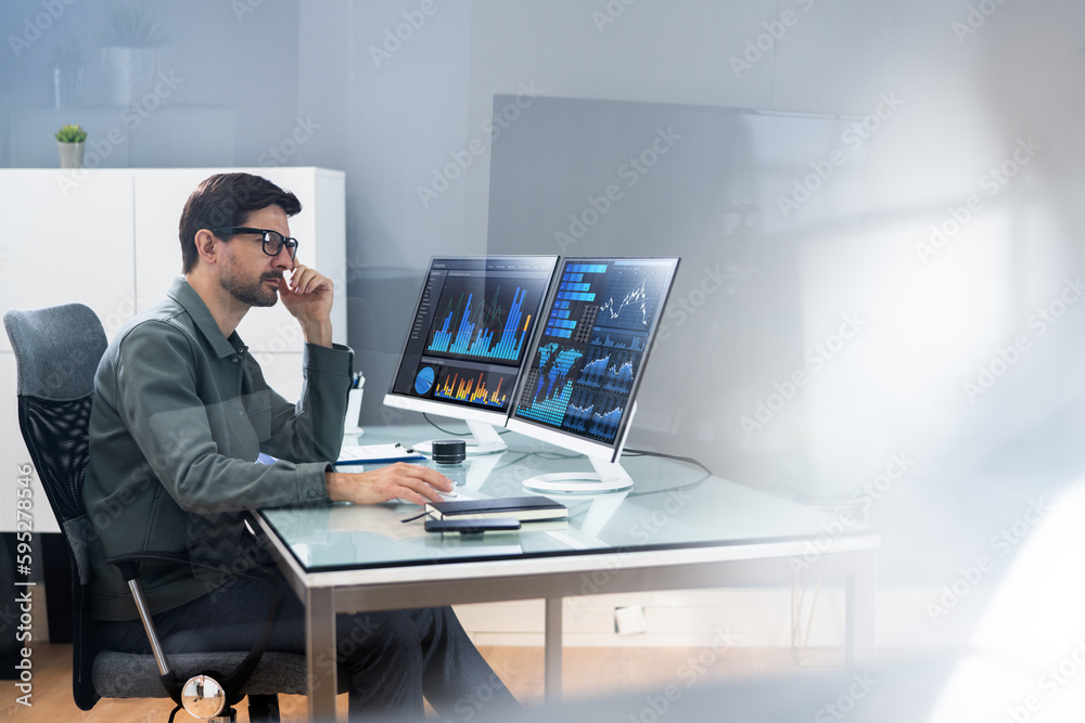 Poster business data analytics dashboard