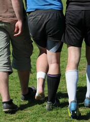 Fototapeta premium la blessure au rugby