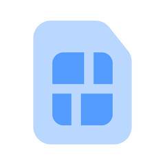 sim card duotone icon