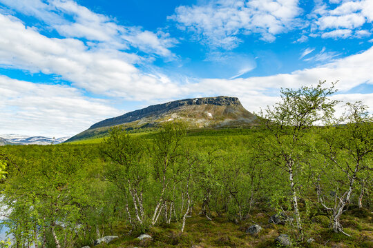The iconic Saana fell in Lapland, Finland
