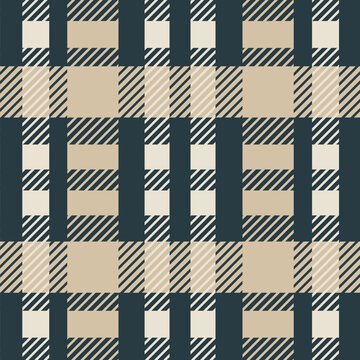 Seamless check plaid pattern, Dark tartan vector print for a flannel shirt, skirt, blanket, throw, and other modern spring, summer, autumn, and modern fashion fabric designs. 