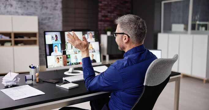 Video Conference Webinar Online Call Meeting