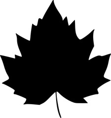 black leaf icon