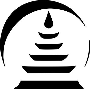 recommend clip art: black temple icon