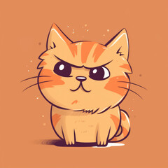 Orange cat - Illustration