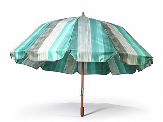 Striped beach umbrella