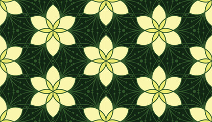 Geometric ethnic pattern seamless flower color. seamless pattern. Design for fabric,curtain,background,carpet,wallpaper,clothing,wrapping,Batik,mandalas,fabric,Vector illustration. pattern style.