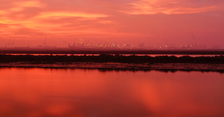 Sunset at Pialassa dei Piomboni