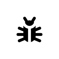 Beetle sign icon. Bug Vector illustration