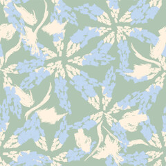 Pastel Abstract Floral Seamless Pattern Design