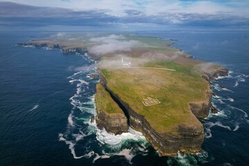 Loop Head peninsula aerial view