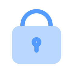 padlock duotone icon