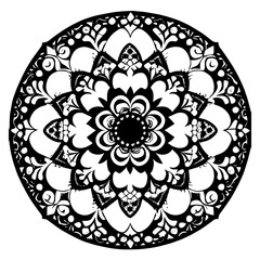 spiritual symbol round ornament