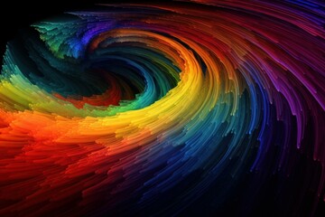 Abstract rainbow colorful. Generate Ai