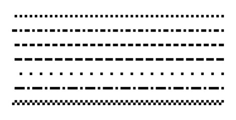 pixel line divider misc, isolated vector, pixel art, 8bit style, no bakcground, 