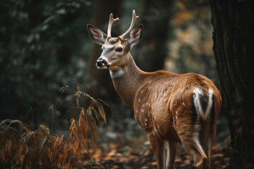 Obraz premium Deer, Generative AI