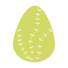 Easter painted egg, green egg