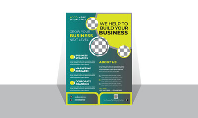 Fototapeta premium Corporate creative colorful business flyer template design set, abstract business flyer, vector template design or business poster template design To promote your business our design can be more and m
