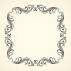 Vignette. Vector drawing