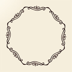 Vignette. Vector drawing