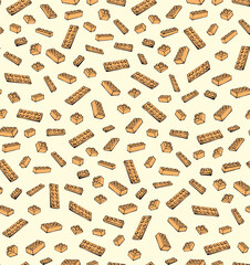 blocks pattern. Vector drawing