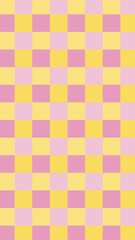 Pattern / motivo geométrico en amarillo y rosa. 
