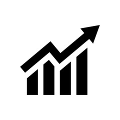 Growing graph icon