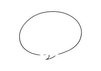 ペンの手描き吹き出し