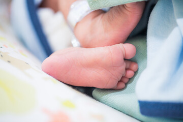 Baby feet,Newborn baby feet at hospital,Photo of newborn baby feet