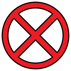 forbidden and prohibition sign