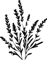 Lavender - Minimalist and Flat Logo - Vector illustration